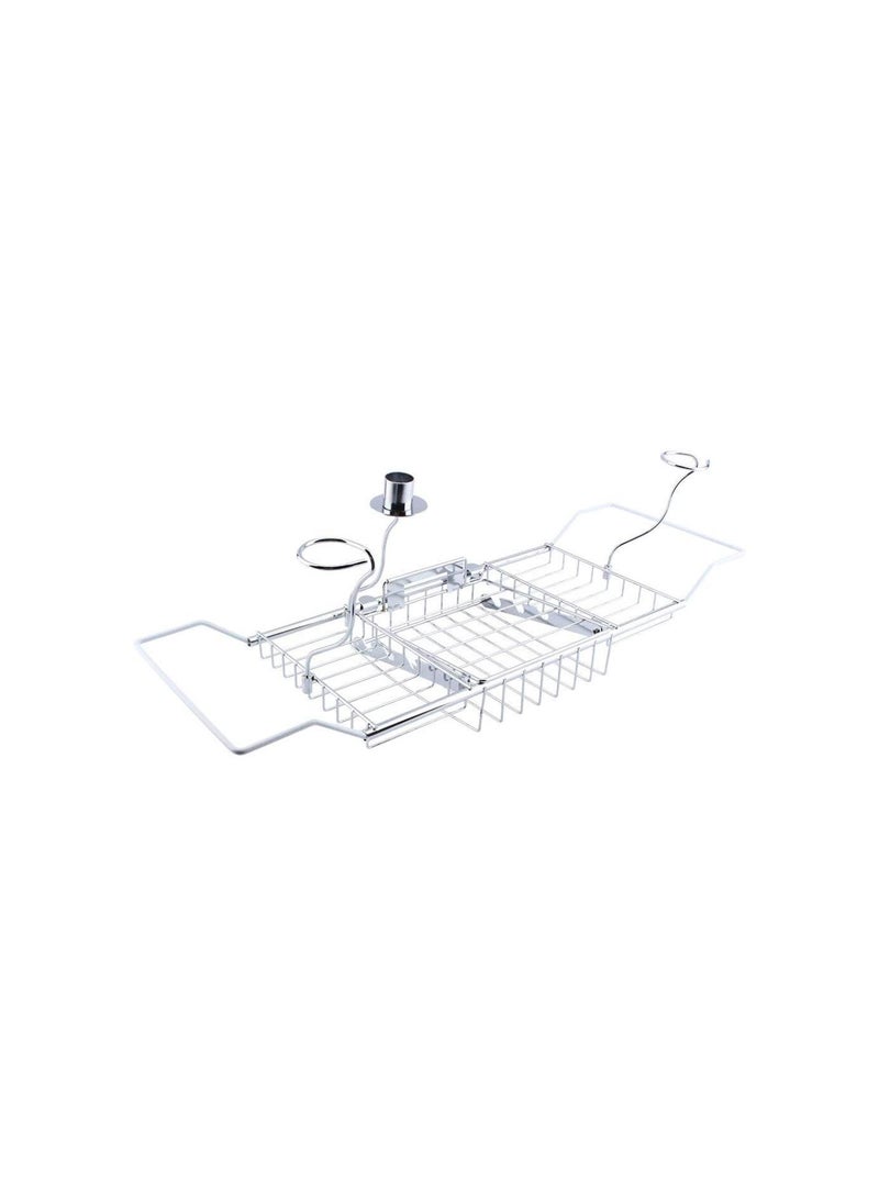 Generic - Bath Tray,Bathtub Caddy Tray For Luxury Bath European Bathtub Caddy And Tray Expandable Bath Tray ,Bathtub Caddy Tray For Luxury Bath With Extending Sides Wine Glass Holders And - Image 1