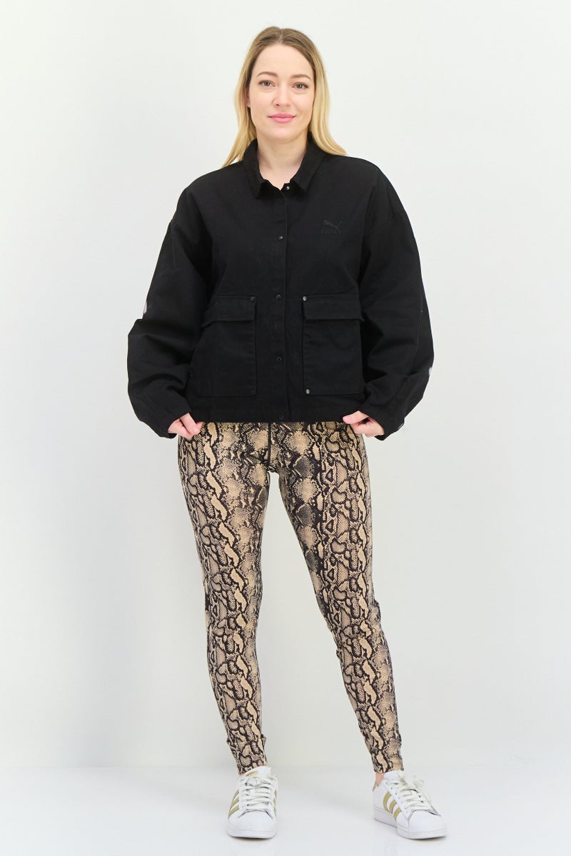 PUMA جاكيت رياضي نسائي مناسب في الهواء الطلق، أسود - Image 2