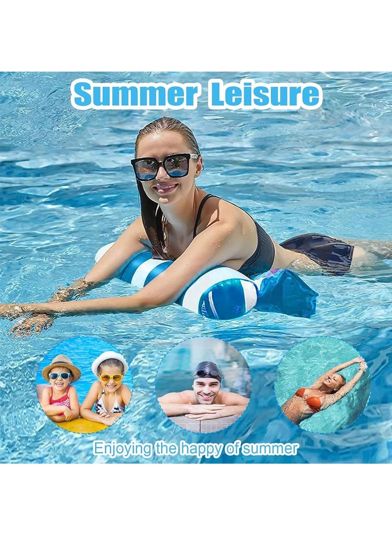 Y&D Foldable Casual Inflatable Water Striped Recliner With Net Hammock - Image 3