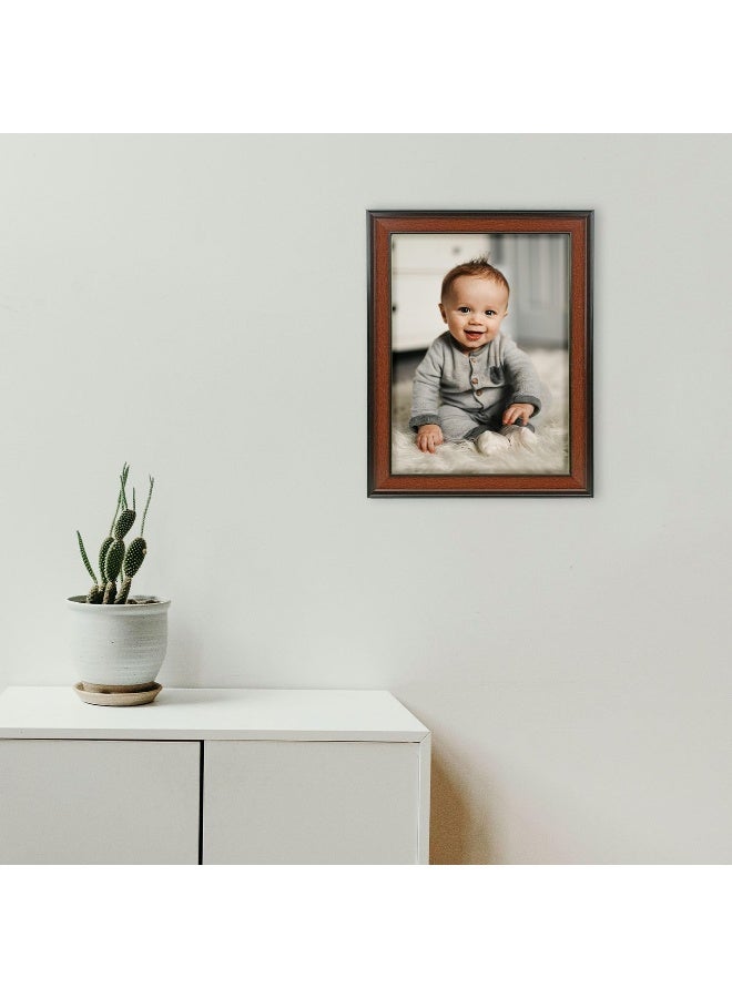 Decorhills DECORHILLS FRAMES & DECOR Rectangular Glass Photo with Wood, Wall Mount Display for 12x16 Inches Picture  - Image 2