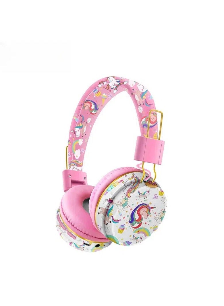 general Unicorn Kids Wireless Headphones, Unicorn Headphones for Girls, Bluetooth Headphones for Kids with Microphone, Adjustable Toddler Earphone Over-the-Head Headphones for 2+ Years - Image 1