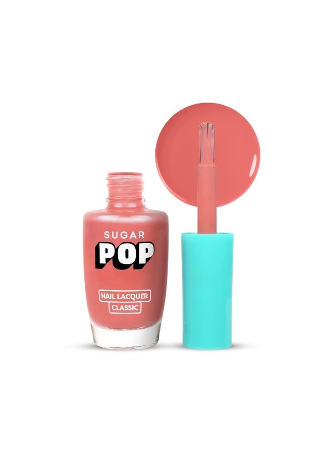 سكر بوب طلاء أظافر SUGAR POP بلمسة نهائية لامعة - درجة 48 Twilight Peach - 10 مل | لمعان عالٍ | يدوم طويلاً | مقاوم للتشقق | سريع الجفاف - Image 1