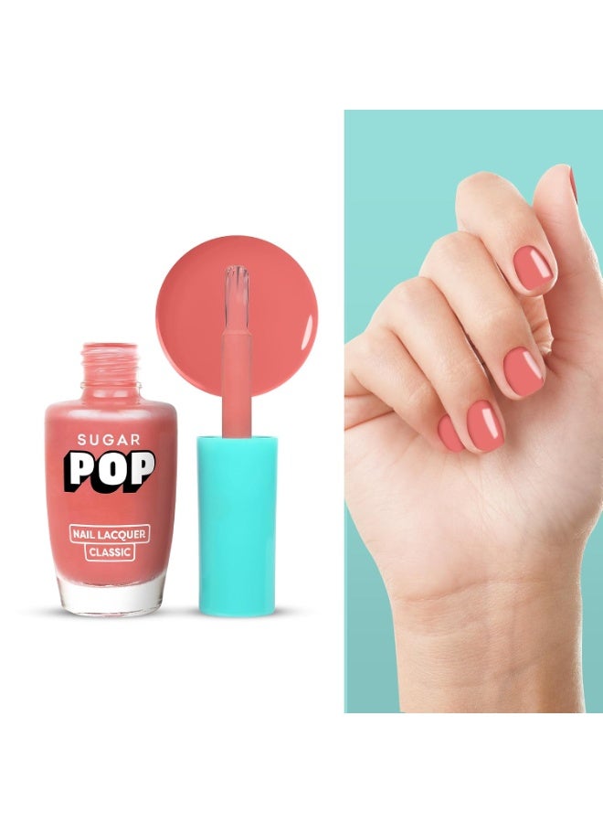 سكر بوب طلاء أظافر SUGAR POP بلمسة نهائية لامعة - درجة 48 Twilight Peach - 10 مل | لمعان عالٍ | يدوم طويلاً | مقاوم للتشقق | سريع الجفاف - Image 4