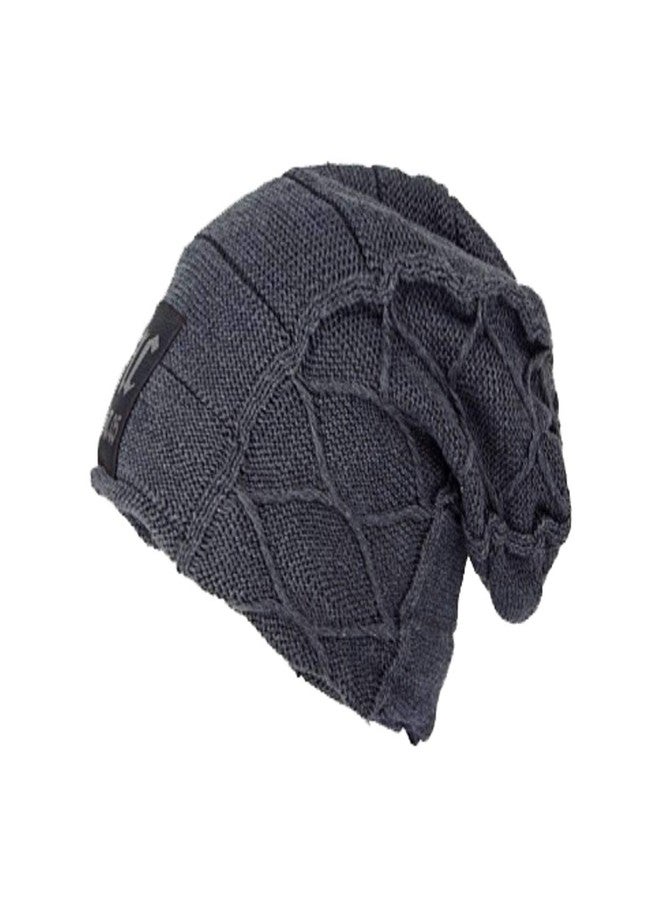 Alexvyan Grey Unisex Woolen Beanie Cap for Men Women Girl Boy Warm Snow Proof Soft for Riding, Cycling, Byke, Bike, Motorcycle Air Proof - Image 1
