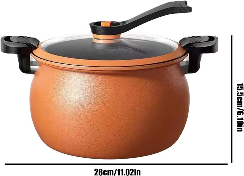 Non-stick – a multi-function large capacity with transparent lid – a iron, for cooking, canning, steaming, rice, baking - Image 5