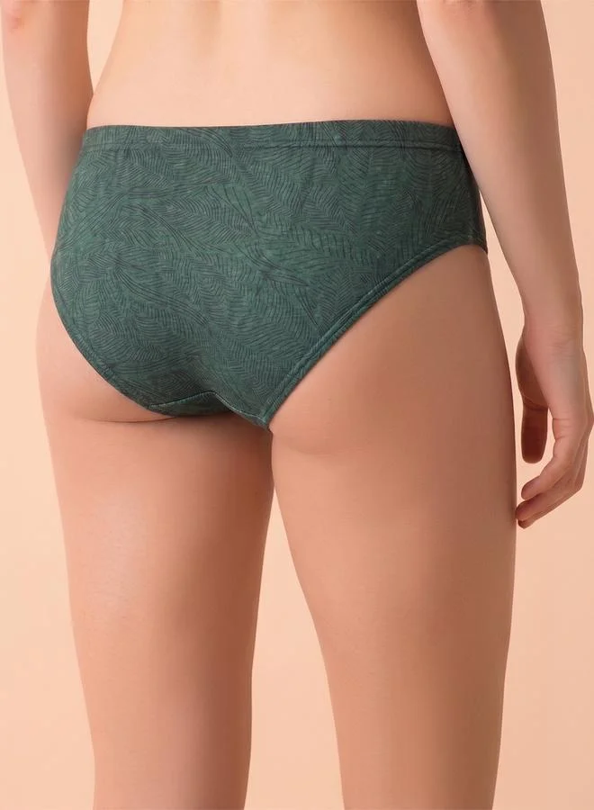 Clovia  Pack of 3-Mid Waist Printed Hipster Panties with Inner Elastic - 100% Cotton for Women | Best Price UAE