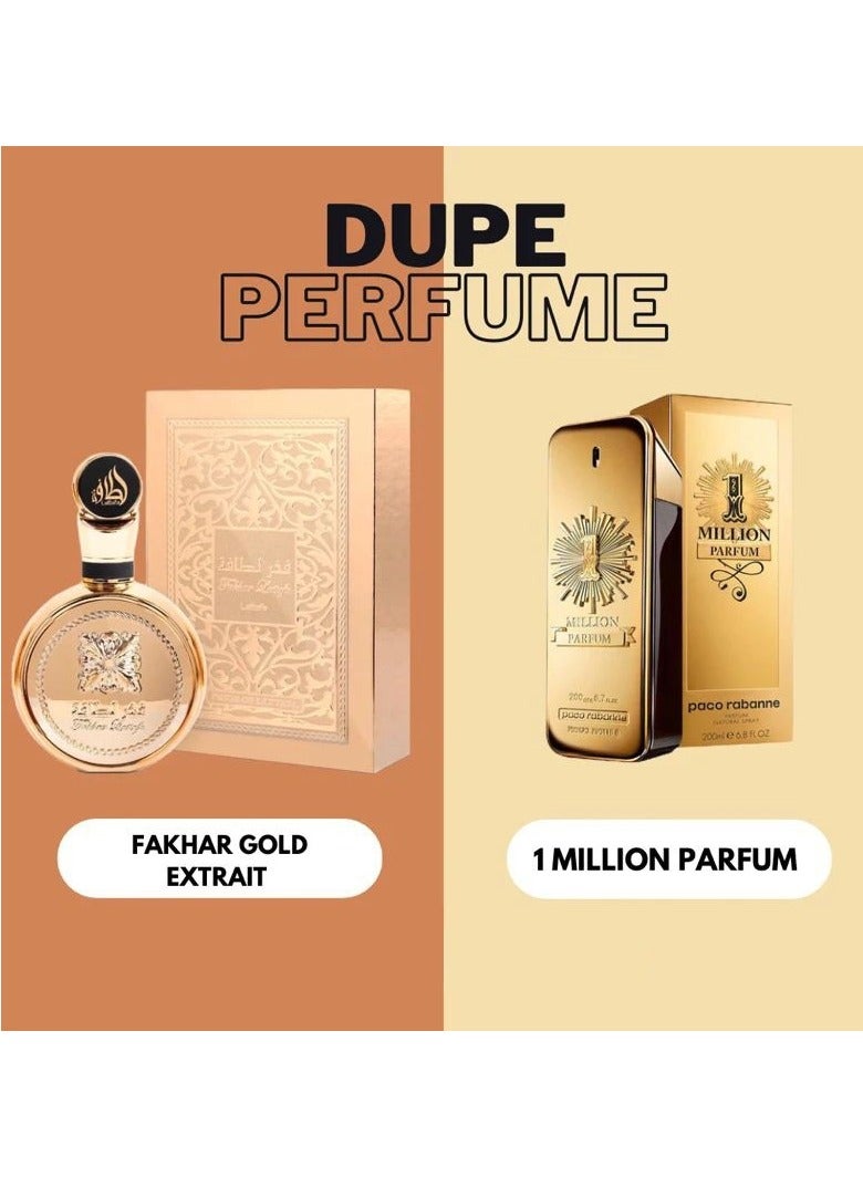 Lattafa Fakhar Gold Extrait de Parfum ( Inspired by 1 million ) -100 ml - Image 2