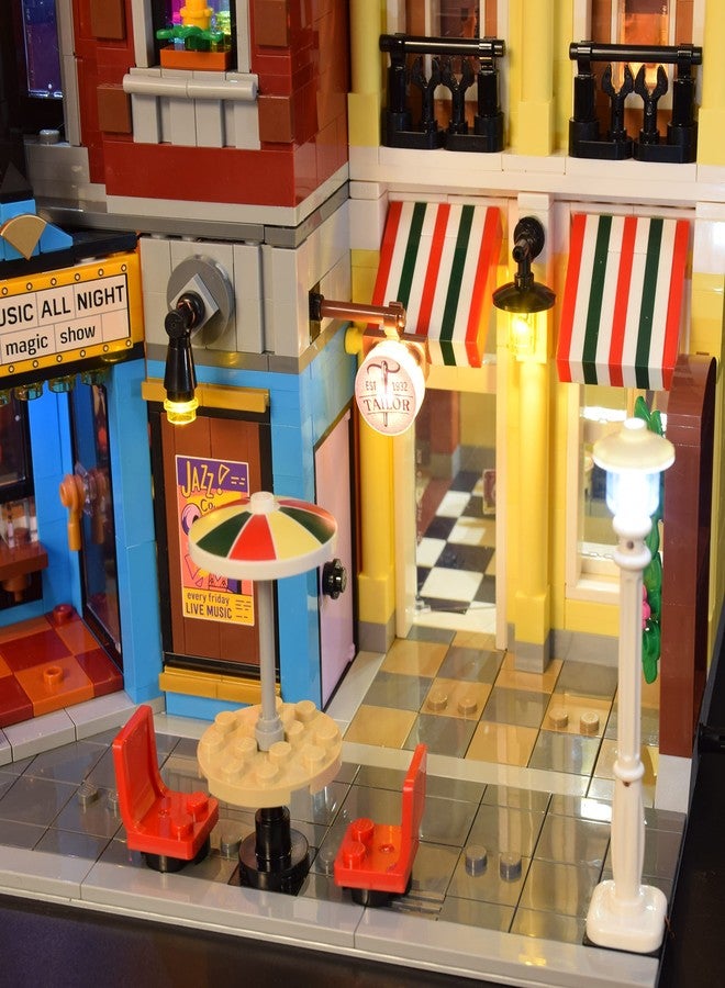 LightGo LED Lighting Kit Designed for Lego 10312 Jazz Club Modular Buildings Set - Not Include Model (Remote Version) - Image 4