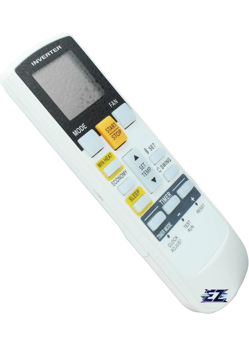 ELTRAZONE AR-RAH1U Replacement Remote Control Air Conditioner Also Compatible with AR-RAH1E AR-RAH2E with battery - Image 2