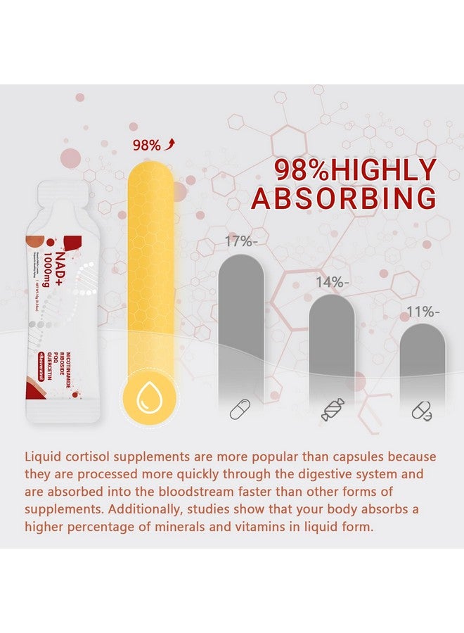 NAD Supplement 1000mg Pure Organic - NAD Supplements for Women & Men with Nicotinamide Riboside, Resveratrol, PQQ, Quercetin - NMN Supplement Alternative for Anti-Aging, Energy-30 Packets - Image 5