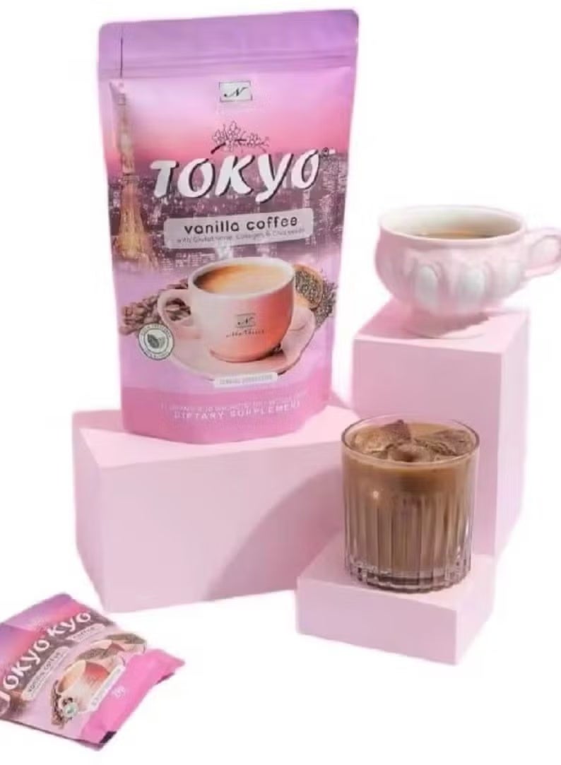 NAMIROSEUS Tokyo Vanilla Coffee with Glutathione, Collagen, and Chia Seeds - Image 2