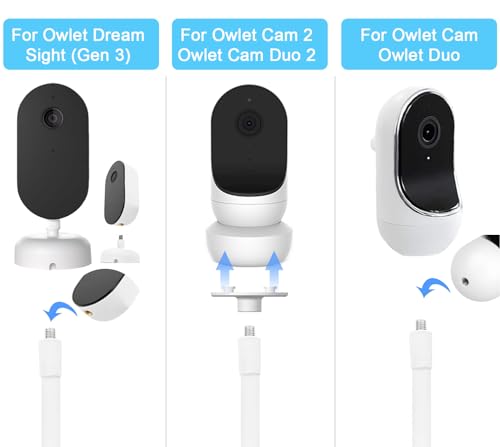 AISVAN Baby Monitor Floor Stand Compatible with Hellobaby ,Infant Optics,Nanit Pro, Owlet Cam/Cam 2 Baby Monitor, Adjustable Height 67",Also fit for Cameras with 1/4 Thread Connection,Universal Camera Stand - Image 4