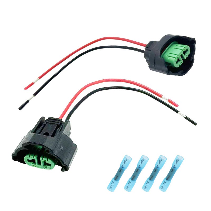 trepb Universal Fit H8 H9 H11 880 881 Female Adapter Wiring Harness - OEM Headlight & Fog Light Connector Pigtail - Compatible with Toyota, GMC, Chevy, Honda, Jeep, Ford, Dodge - LED Bulb Retrofit Kit - Image 2