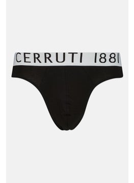CERRUTI 1881 Men Brand Logo Brief Underwear, Black  - Image 1