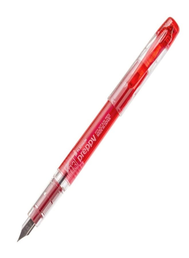 PLATINUM, Fountain Pen - PREPPY Red (F). - Image 2