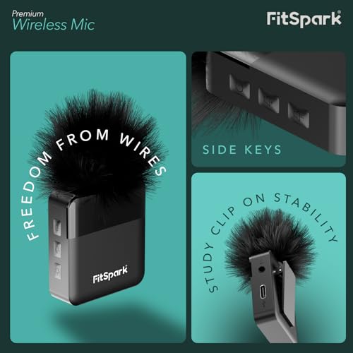FitSpark MyFitSpark WL-101 Wireless Microphone Exclusively for Dolphin 1.0 Action Camera | DSP Intelligent Noise Reduction | Audio Frequency 50Hz~18KHz | 48K 16bit Audio Sampling Rate | SNR 78~89db - Image 4