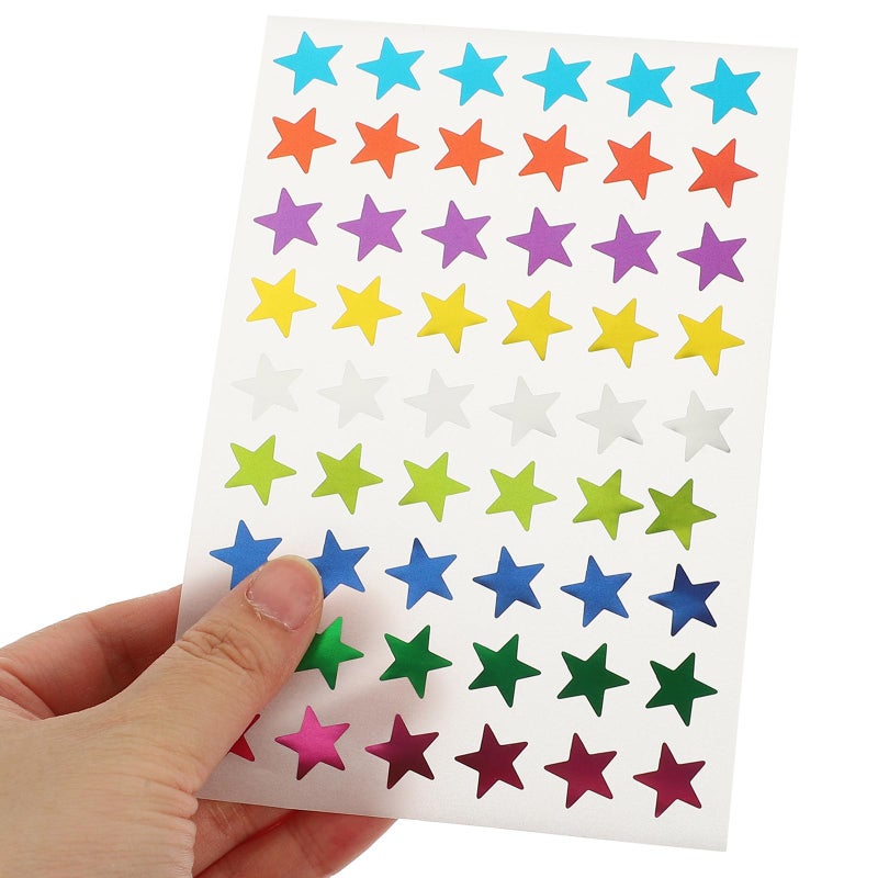 Star Foil Stickers 50 Sheets For Scrapbook Journaling Planner DIY Crafts 1.3cm - Image 5