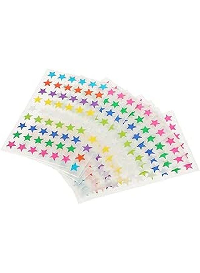 Star Foil Stickers 50 Sheets For Scrapbook Journaling Planner DIY Crafts 1.3cm - Image 1