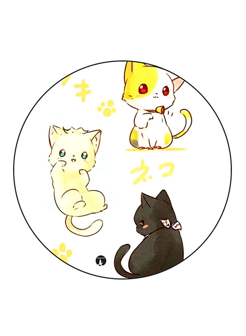 RKN Cats Printed Fridge Magnet Multicolour - Image 1
