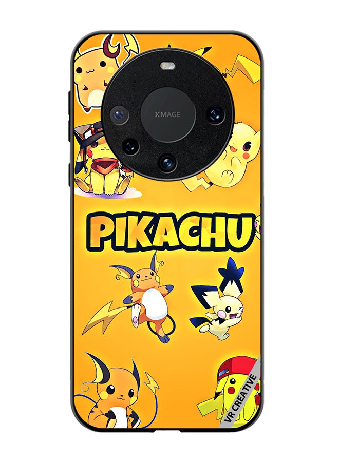 VR CREATIVE Protective Case Cover For Huawei Mate 60 Pikachu Surfing Design Multicolour - Image 1