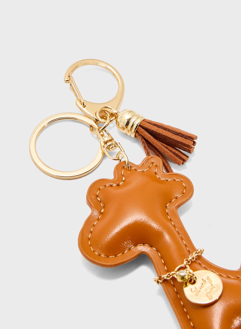 Ginger Charmaroo Giraffe Bag Charm  - Image 4