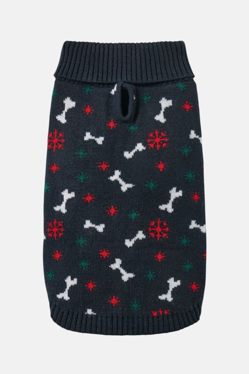 Tchibo Dog Graphic Sweater, Navy Combo - Image 3