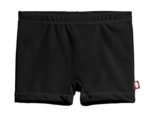 City Threads Girls Swim Boy Short Bottom UPF 50+ Comfortable Durable Soft Made in USA, Black with Matching Stitch, 14Y - Image 2