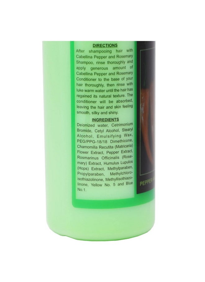 Cabellina Chile Con Romero Conditioner Volumizing Conditioner Helps Prevent Hair Loss With Pepper And Rosemary Natural Extract All Hair Types 32 Fl Oz Bottle  - Image 5