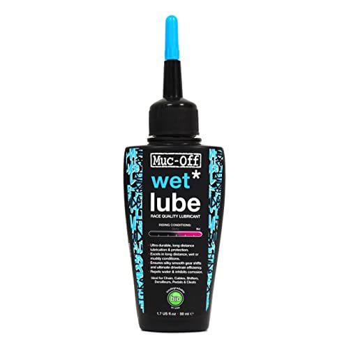 Muc Off Muc-Off Chain Wet Lube 50ml | Biodegradable Bicycle Chain Lubricant Wet | Reduces Friction & Extends Chain Life | Wax-Based Formula Repels Water | Suitable for MTB & Road Bikes - Image 5