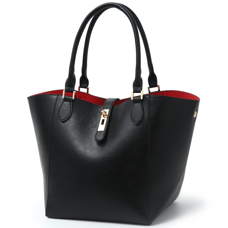 sqlp Large Work Tote Bag for Women Designer Purses and Handbags Big Bucket bags Womens Travel Shoulder Bag Black - Image 2
