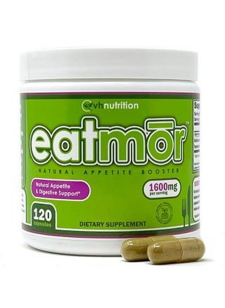 VH Nutrition Eatmor | Weight Gain Pills* for Women and Men | Designed for Women with Gentian, Ginger, Alfalfa | 120 Easy-to-Swallow Capsules - pzsku/Z51EBECF1B74B53FBE57AZ/45/_/1735907503/12dce008-ab51-4980-9f59-77db952789d9