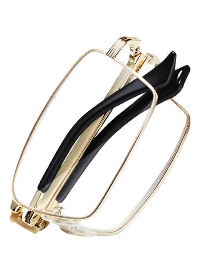 Sunset Red Reading Glasses For Men, Anti-Blue Light, Full Frame, Durable, Foldable, With Waist Strap, High-Definition Presbyopic Glasses E9008G 2.00 Diopter - Image 3