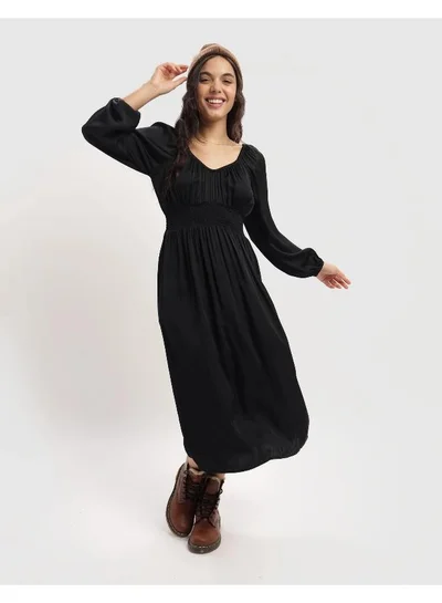 Aerie Smocked Waist Midi Dress