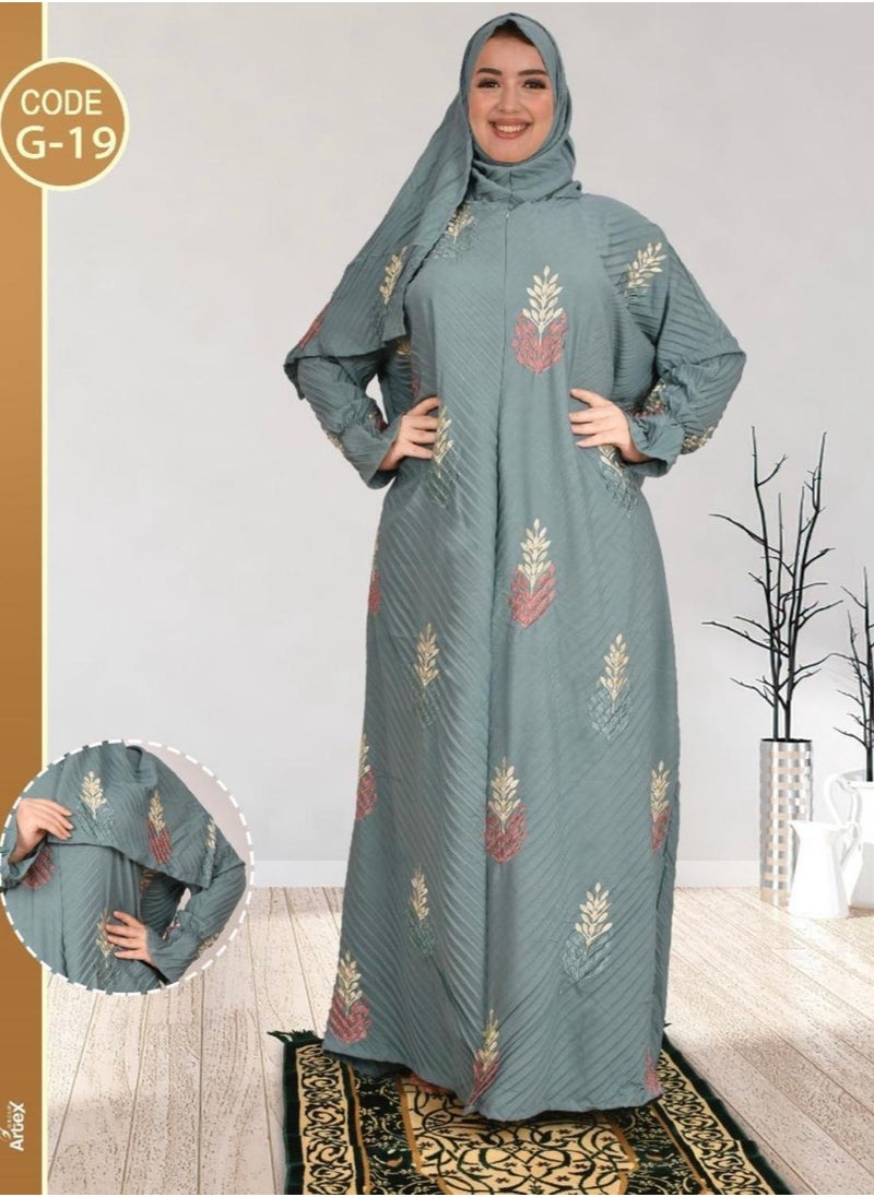 Generic - A very soft and comfortable one-piece prayer sheet that includes a veil and covers the entire body with a uniform and wide size suitable for all bodies - Image 1
