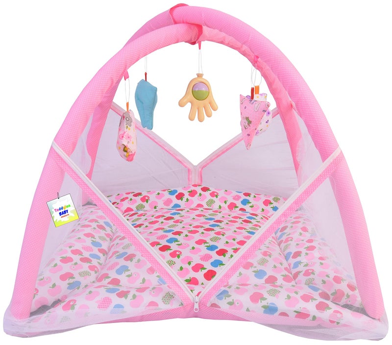 Toddylon Baby Bedding Set for New Born Play Gym Bed (0-6 Months) Pink - Image 3