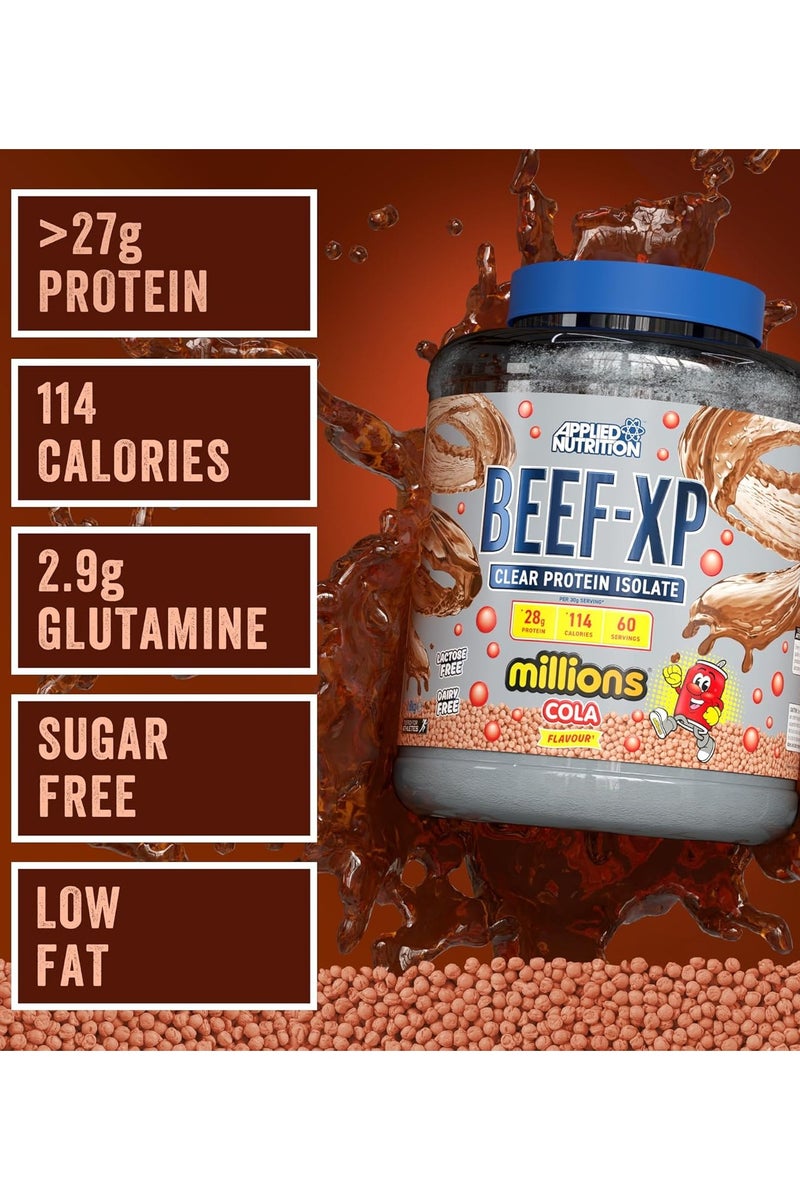 Applied Nutrition CLEAR HYDROLYSED BEEF-XP PROTEIN - Millions Cola - (1.8 KG) - Image 3