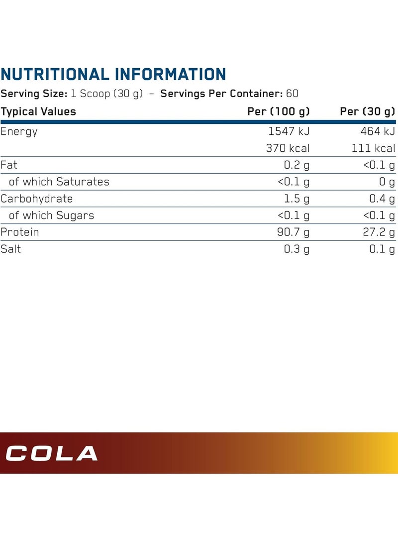 Applied Nutrition Beef XP Clear Protein Isolate - Millions Cola - (1.8 KG) - Image 2