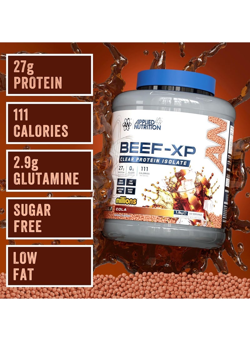Applied Nutrition Beef XP Clear Protein Isolate - Millions Cola - (1.8 KG) - Image 3