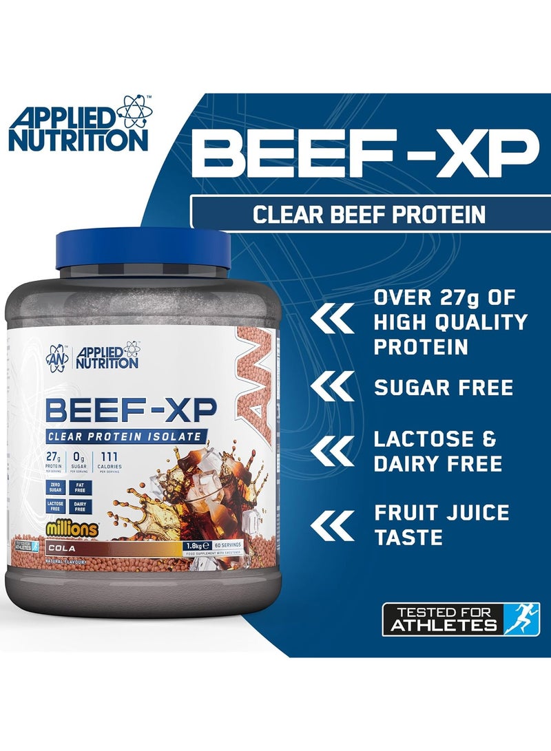 Applied Nutrition Beef XP Clear Protein Isolate - Millions Cola - (1.8 KG) - Image 4