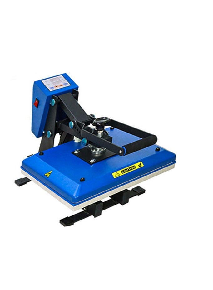 Kalon 60x40 Heat Press Machine Blue for clothes, cotton polyester t-shirt press for fabric, Heavy-duty Manual heat transfer Ironing t shirt heat press equipment Machin  /shirt presser - Image 1