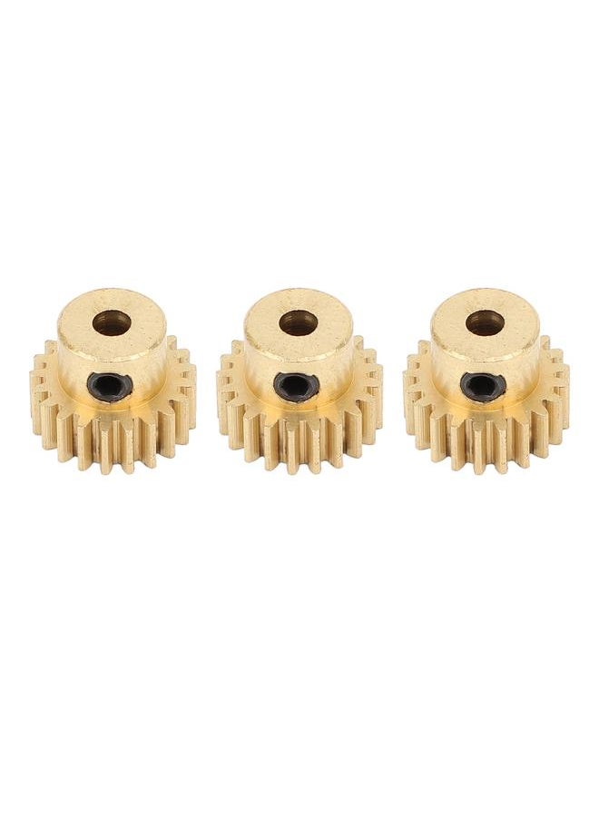 Thoraya 3Pcs RC Car Gear Copper M0.8 3.175mm Diameter Remote Control Car Motor Gear Replacement 17T  - Image 4
