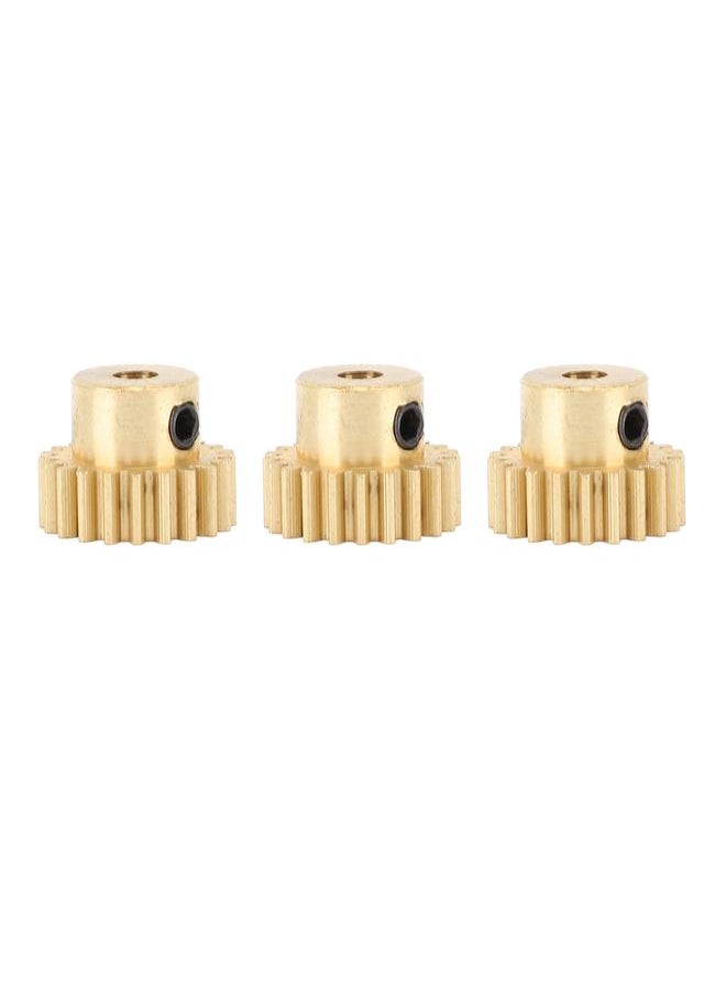 Thoraya 3Pcs RC Car Gear Copper M0.8 3.175mm Diameter Remote Control Car Motor Gear Replacement 17T  - Image 3