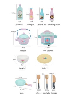 JSAITOYS Indoor Pretend Toys Large Wooden Kitchen With Accessories Oven And Refrigerator For Kids  - Image 4