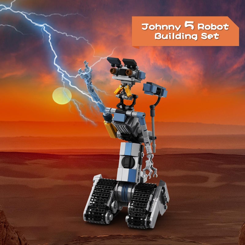 Vonado 370 Pieces Johnny 5 Robot Building Set, Johnny Five Robot Model Toys, Compatible with Lego, Educational Gift Set for Ages 8-14 Boys - Image 4