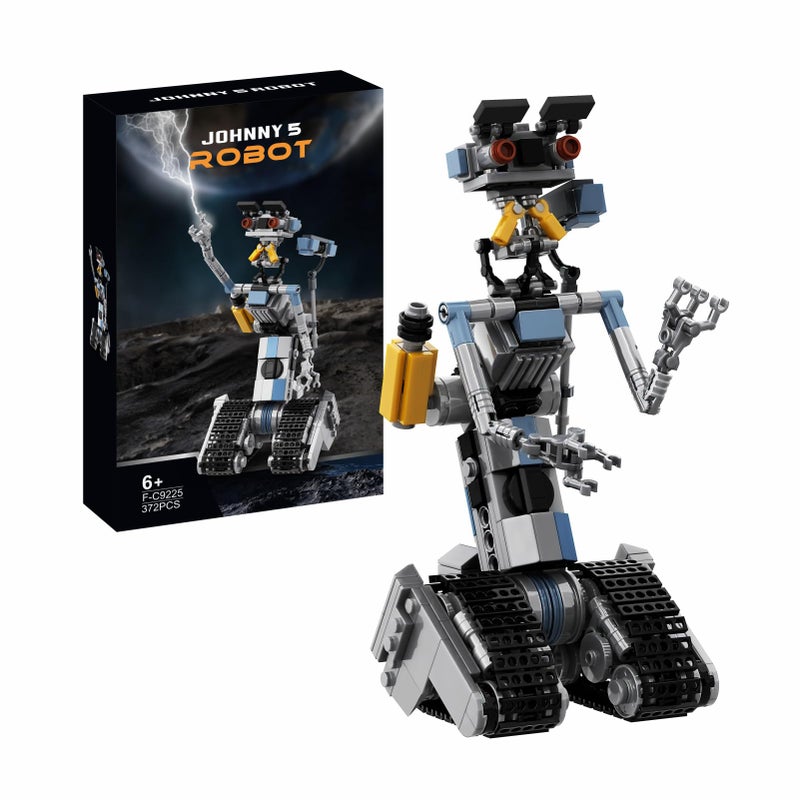Vonado 370 Pieces Johnny 5 Robot Building Set, Johnny Five Robot Model Toys, Compatible with Lego, Educational Gift Set for Ages 8-14 Boys - Image 1