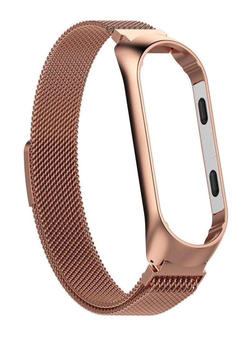Generic - Milanese Replacement Band for Xiaomi Band 5/6 Gold - Image 1
