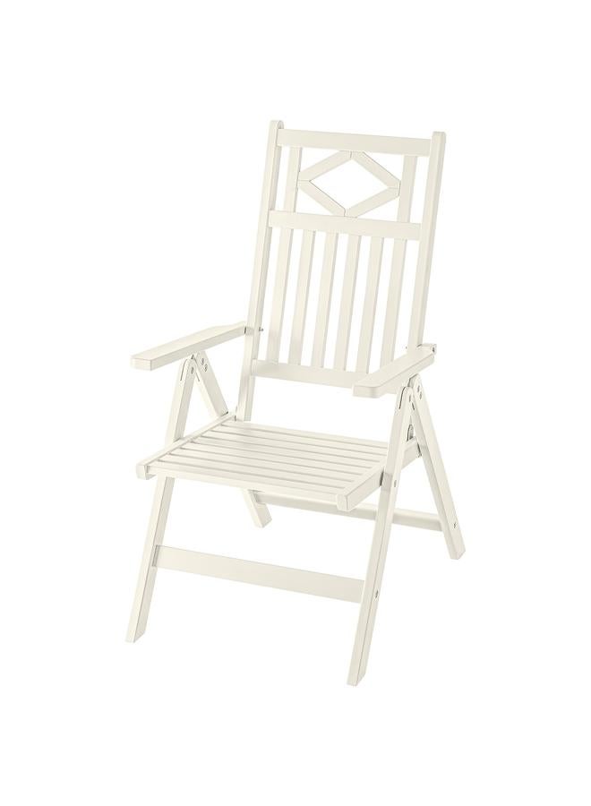 زبون كرسي استرخاء، خارجي، أبيض/بيج - Image 1