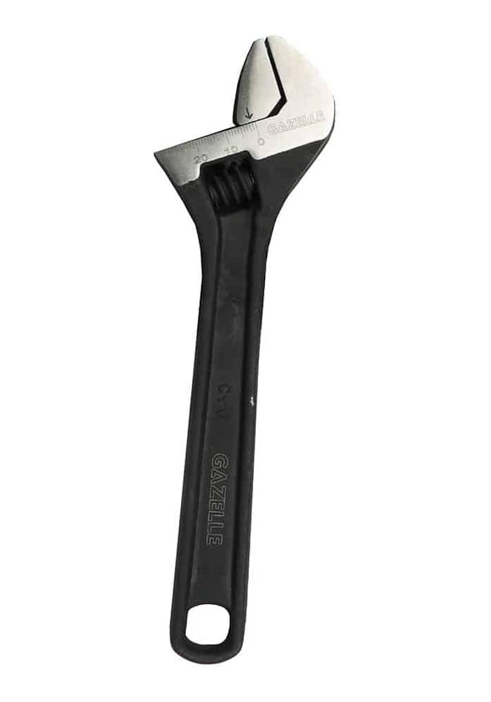 Gazelle 8 In. Adjustable Wrench with Black Phosphate Finish