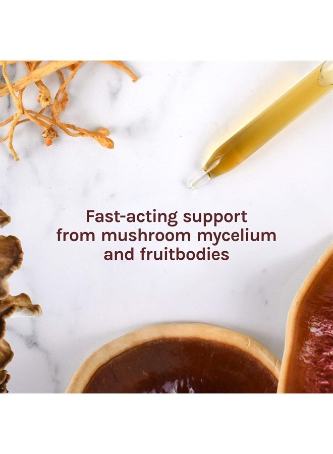 Host Defense , MyCommunity Extract, Advanced Immune Support, Mushroom Supplement with Lion's Mane and Reishi, Plain, 1 fl oz - Image 5