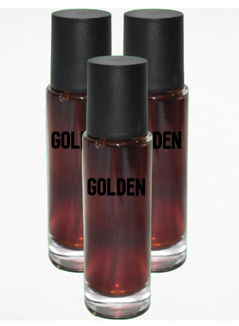 PYRON 3 Pieces Golden Perfume 30 Ml EDP - Image 1